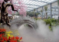 Zaparowanie ogrodu Zapalona fontanna, mgła Mgła Fontanna wewnętrzna dostawca