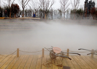 Zaparowanie ogrodu Zapalona fontanna, mgła Mgła Fontanna wewnętrzna dostawca