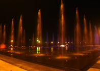 Stal nierdzewna 304 Oświetlone fontanny wodne / Nowoczesna fontanna podłogowa Dopuszczenie CE dostawca