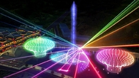 Self Designed odkryty laserowy pokaz świetlny z muzyką Dancing Water Fountain dostawca
