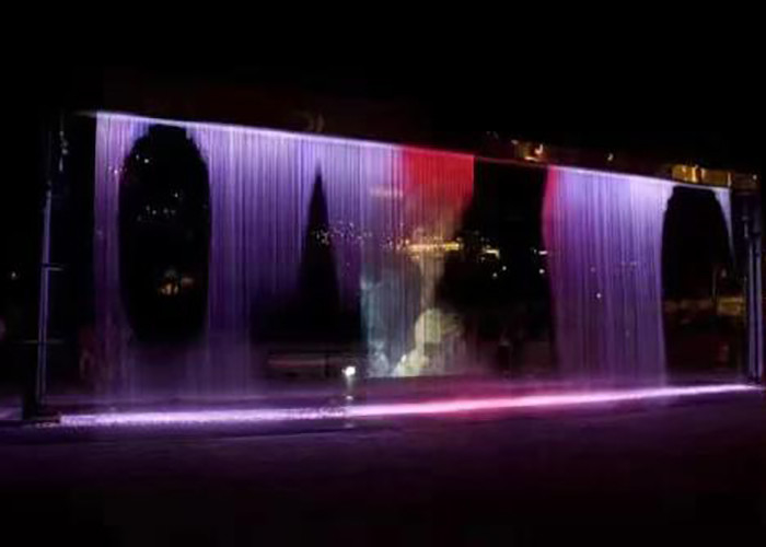 Ściana dekoracyjna cyfrowa fontanna z kurtyną wodną dla biura hotelowego i domu dostawca